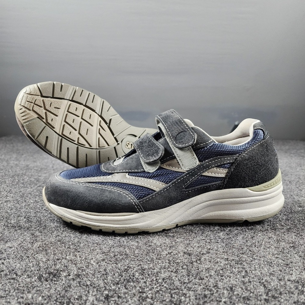 NWOB SAS JV Mesh Walking Shoes Mens 9 N Blue Grey Suede Strap H6975027 2